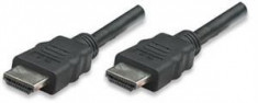 Manhattan cablu monitor HDMI/HDMI 1.4 Ethernet 10m negru contacte nichelate foto