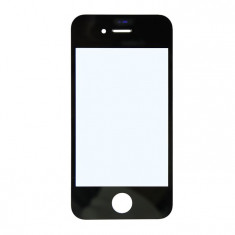 Geam touchscreen iphone 4,4s+unelte negru foto