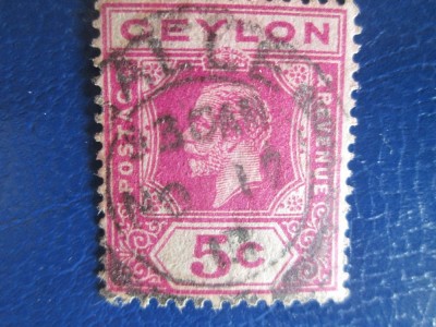 TIMBRE CEYLON USED foto
