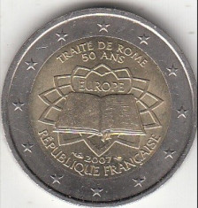 FRANTA moneda 2 euro comemorativa 2007-TOR, UNC foto