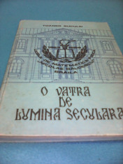 O VATRA DE LUMINA SECULARA-LICEUL NICOLAE BALCESCU 1863-1988 TOADER BUCUREI,RARA foto