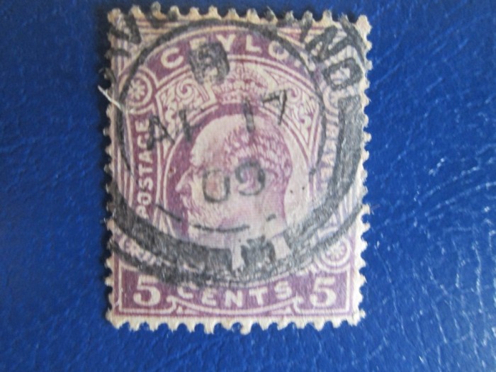 TIMBRE CEYLON USED