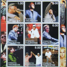 TADJIKISTAN 2002 - ELTON JOHN SI EMINEM, 1 M/SH NEOBLITERATA - TPLR 10