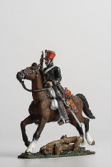 Calaret din plumb - Trooper Austrian Hussar - 1814 scara 1:32 foto
