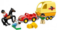 LEGO Duplo Masina Cu Remorca Pentru Cai foto