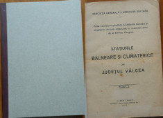 Statiunile balneare si climaterice din Valcea , Albert Baer , 1911 , ilustrata foto