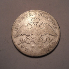 Rusia 1/2 rubla 1829 Poltina RARA