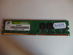 Memorie RAM 1GB DDR2 PC desktop Corsair 533MHZ ( 1 GB DDR 2 ) (BO479) foto