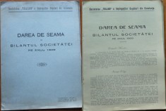 Darea de seama a Societatatii Trajan a Impiegatilor Ospatari din Constanta ,1909
