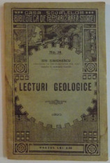 LECTURI GEOLOGICE de ION SIMIONESCU , NO. 14 , 1920 foto