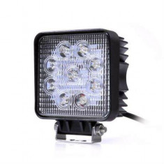 Proiector offroad LED patrat, raza 60 grade, 27watt foto