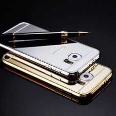 Bumper aluminiu Mirror Case Samsung Galaxy J5 SILVER foto