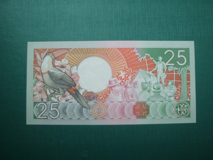 SURINAM 25 GULDENI 1988 / UNC