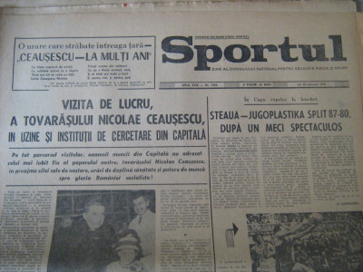 Ziarul Sportul-25 ianuarie 1973 foto