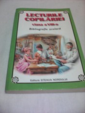 LECTURILE COPILARIEI CLASA VIII BIBLIOGRAFIE SCOLARA