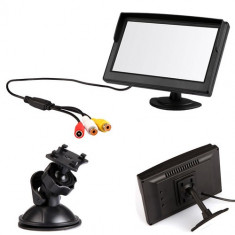 Monitor LCD 5 inch pentru Sistem Supraveghere Video CCTV sau pentru Auto foto