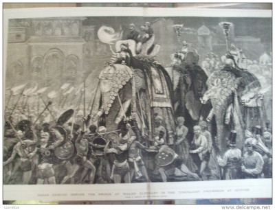 Grafica The Graphic print Wales elefant dans Naga Mahabharata Jeypore India foto