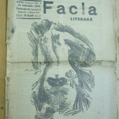 Facla literara 1923 22 februarie desene Felician Ross