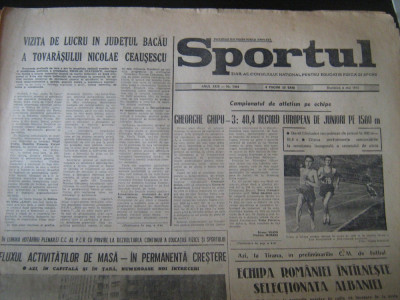 Ziarul Sportul - 6 mai 1973 (preliminarii CM fotbal Romania-Albania) foto