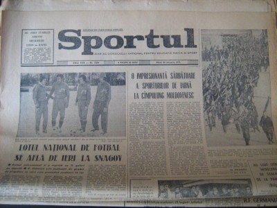 Ziarul Sportul - 30 ianuarie 1973 /stabilirea arbitrilor pentru Rapid-Leeds foto