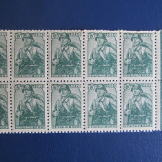 TIMBRE RUSIA 1939-1940 BLOC 10 BUC MNH OG