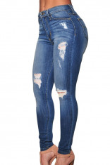 CL567-444 Jeans Skinny cu aspect distrus foto