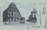 BUCURESTI , BULEVARDUL CAROL , TRAMVAI ELECTRIC , CLASICA , CIRCULATA 1900