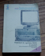 carte - Sistemul de operare Dos / Comenzi - 1991 - 222 pagini !!! foto
