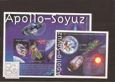 Sierra Leone - Apollo - Soyuz - 3541/2+bl.454 foto