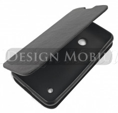 HUSA NOKIA LUMIA 530 TOC FLIP COVER TIP CARTE NEGRU foto