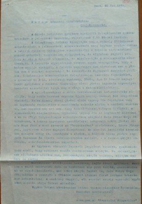 Document al Frontului Plugarilor din Deva, 1935, semnat olograf de Petru Groza foto