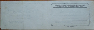 Invitare adunare Uniunea Muncit. si taranilor Maghiari din Romania, MADOSZ ,1935 foto