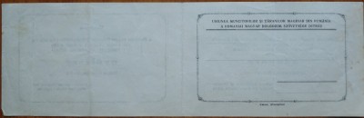 Invitare adunare Uniunea Muncit. si taranilor Maghiari din Romania, MADOSZ ,1935 foto