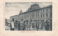 PLOIESTI PIATA LEGUMELOR BACANIA CENTRALA FABRICA DE PETROL MAGAZIN CIRC 1900 foto