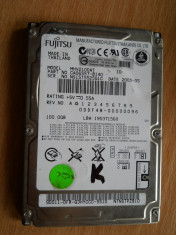 38.HDD Laptop 2.5&amp;quot; IDE 100 GB Fujitsu MHV2100AT 4200 RPM 8 MB foto