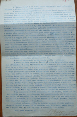 4 documente ale Frontului Plugarilor , semnate olograf de Petru Groza , 1935 foto
