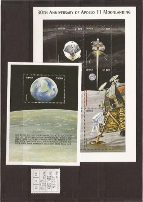 Ghana - Apollo 11 Moonlanding - 2991/6 + bl. 380 foto