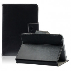 Husa Tableta 8 Inch Model X , Negru , Tip Mapa , Prindere 4 Cleme C91 foto
