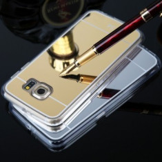 Husa Jelly Case Mirror Samsung Galaxy S6 GOLD foto