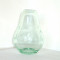 Vaza ART DECO cristal aqua-green, gravata manual - Vicke Lindstrand, Orrefors