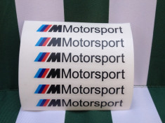 Sticker BMW M Motorsport negru foto