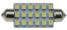 LED alb C5W 41 mm 18 SMD 3528 plafoniera portiera numar auto C10W sofit festoon foto