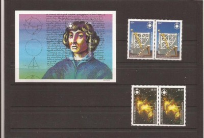 Antigua &amp;amp; barbuda - 450 ani Copernicus - 1864/5+bl.269 foto