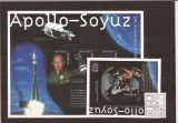 Antigua &amp; barbuda - Apollo - Soyuz 25 Ani - 3195/97+bl.461, America Centrala si de Sud, Astronomie