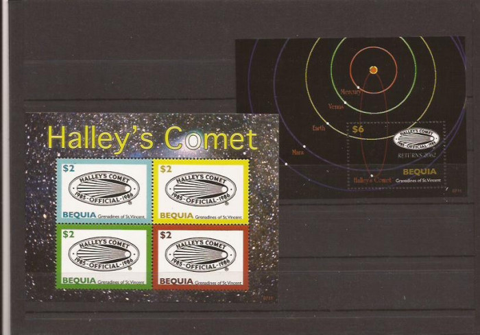 Bequia - Halley`s Comet - 563/6+bl.48