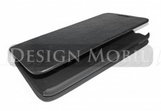 HUSA HTC DESIRE 601 TOC FLIP COVER TIP CARTE NEGRU foto