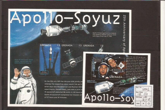 Grenada - Apollo - Soyuz 25 Anniversary - 4170/2+bl.554