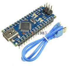 Placa dezvoltare Arduino Nano V3.0 CH340 + CABLU sigililat din fabrica foto