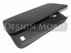 HUSA SAMSUNG GALAXY S4 MINI I9190 TOC FLIP COVER TIP CARTE NEGRU foto