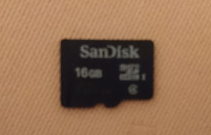 Card memorie SanDisk Micro SDHC 16 GB clasa 4 foto